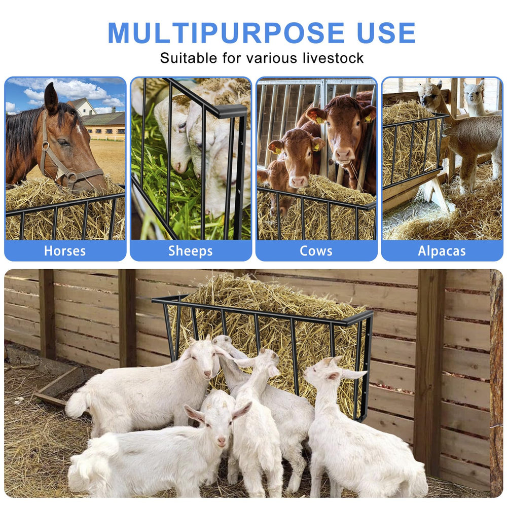 Topyznsup hay rack carbon steel design resists rust and lasts.