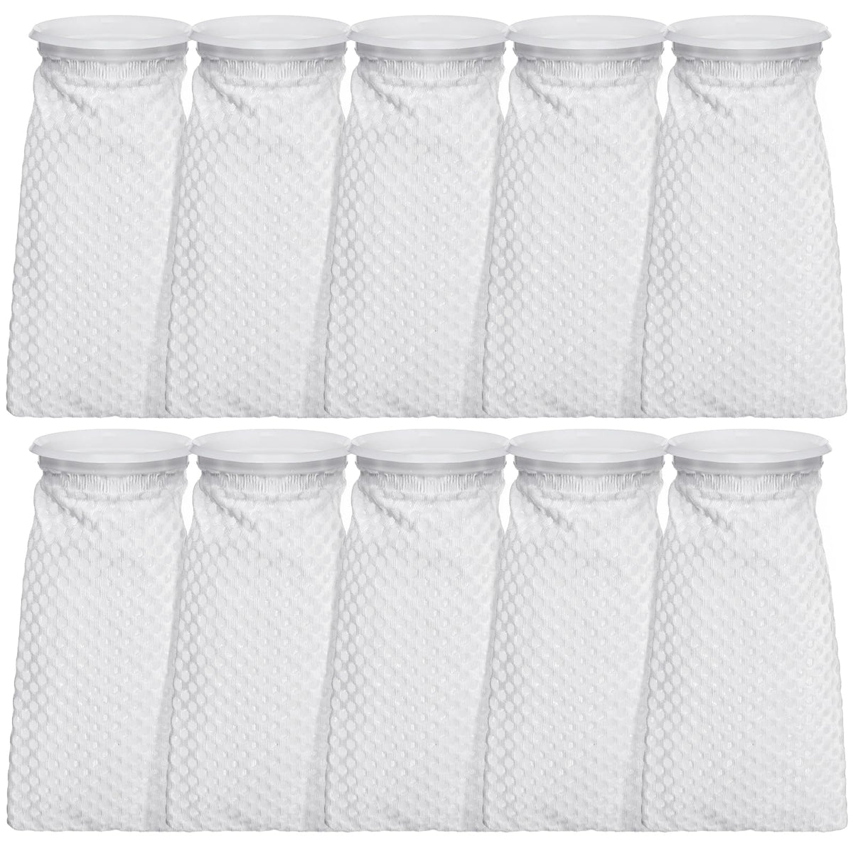 TOPZEA 4-inch ring filter sock close-up of 150 micron honeycomb weave for efficient filtration