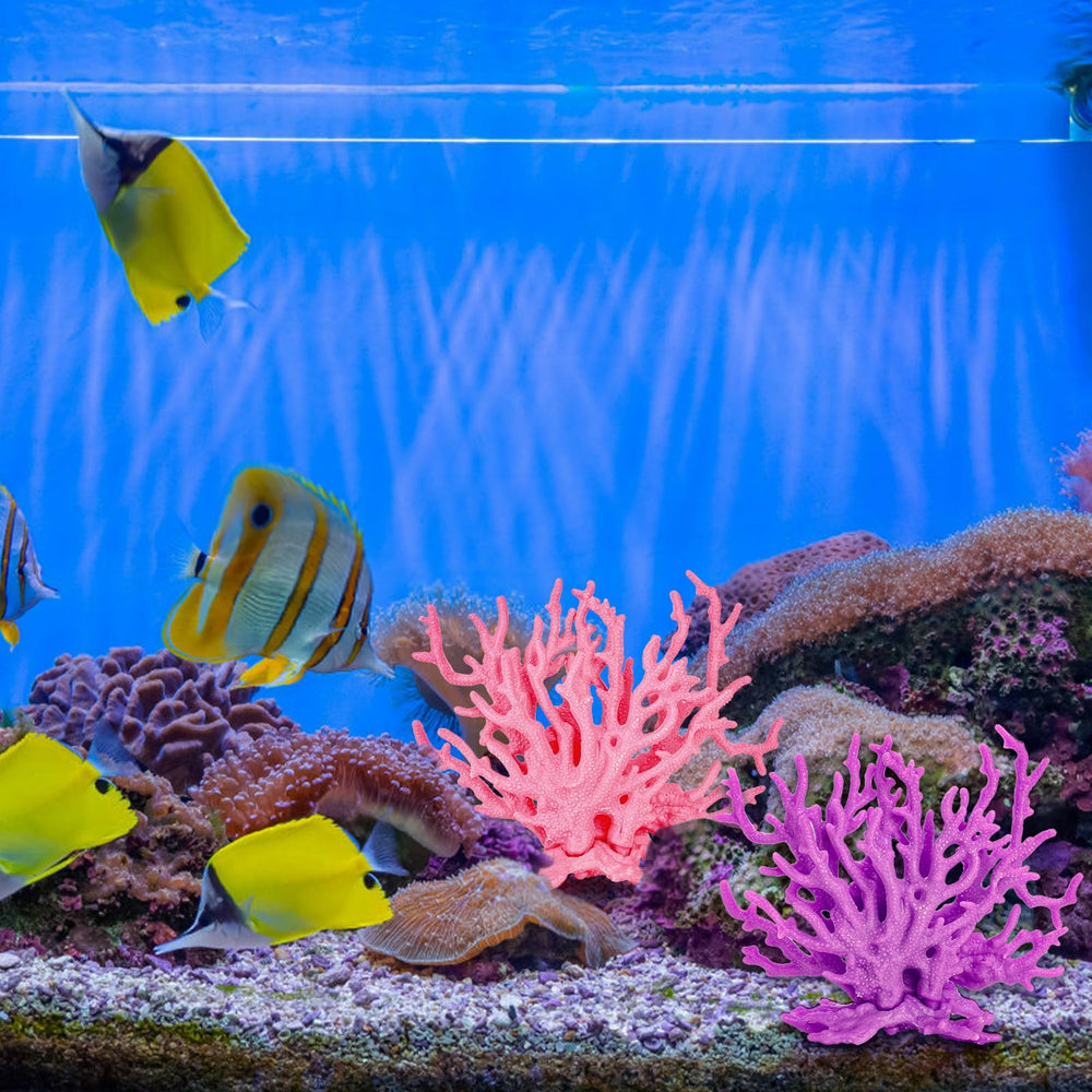 TopZea artificial coral decor for aquarium display with durable, lightweight design.