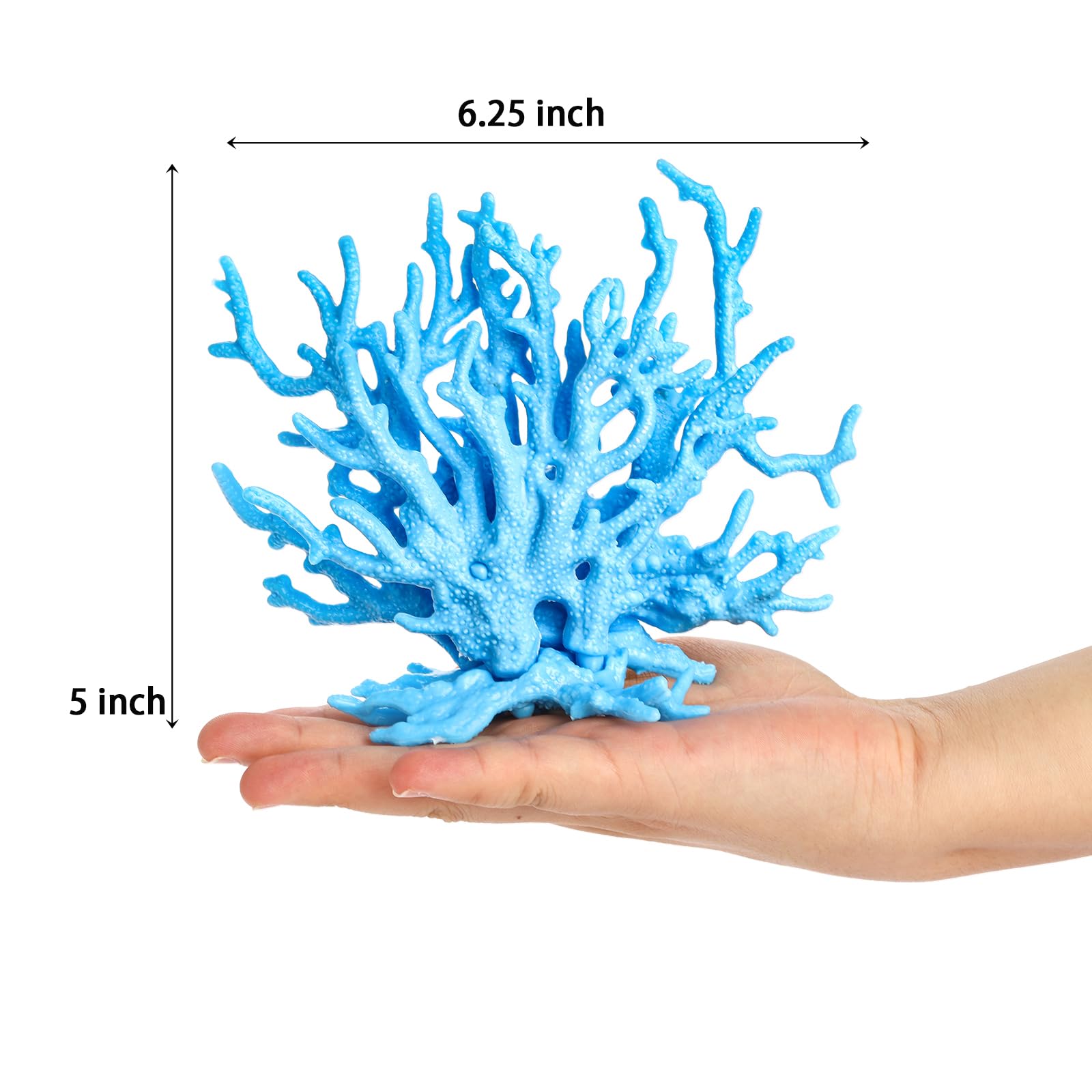 TopZea pink artificial coral decor adds color and cozy hiding corners for inhabitants.