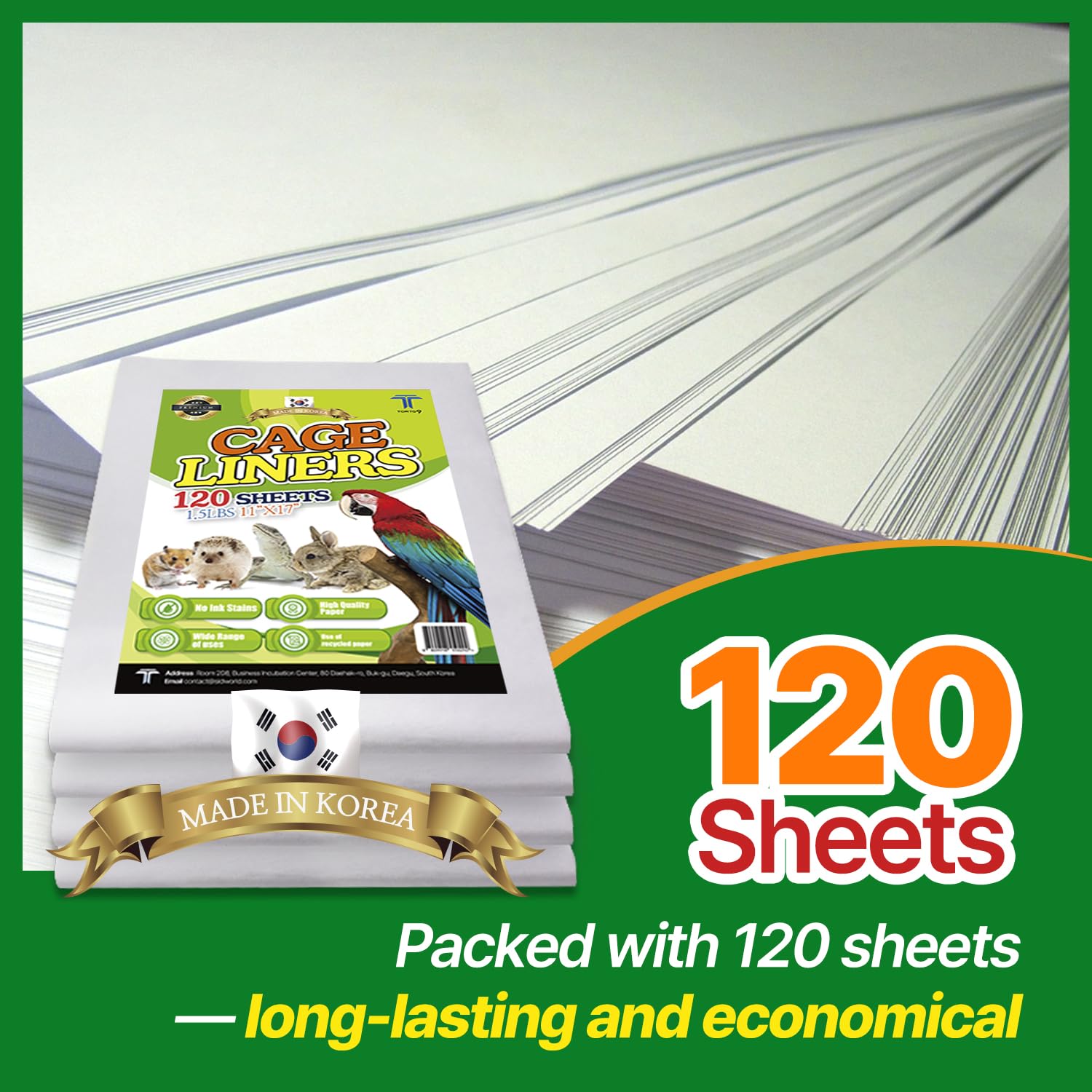 TORTO9 materials are non-harmful for birds and small pets.