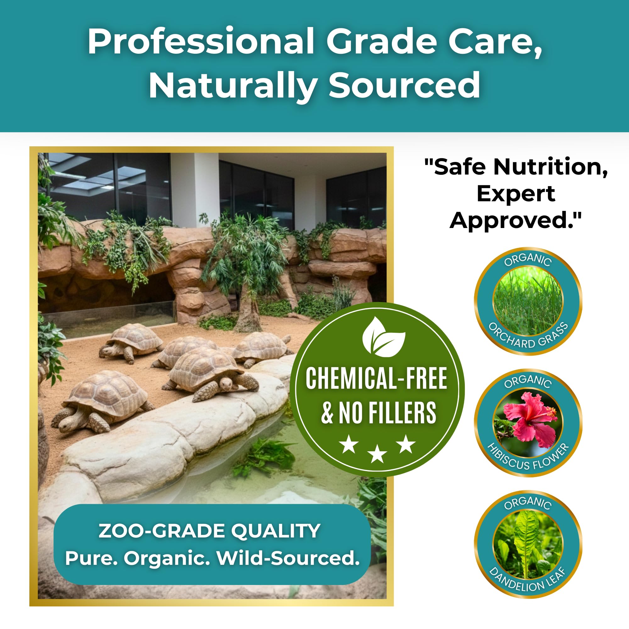 Tortoise Resource Center organic ingredients support natural nutrition
