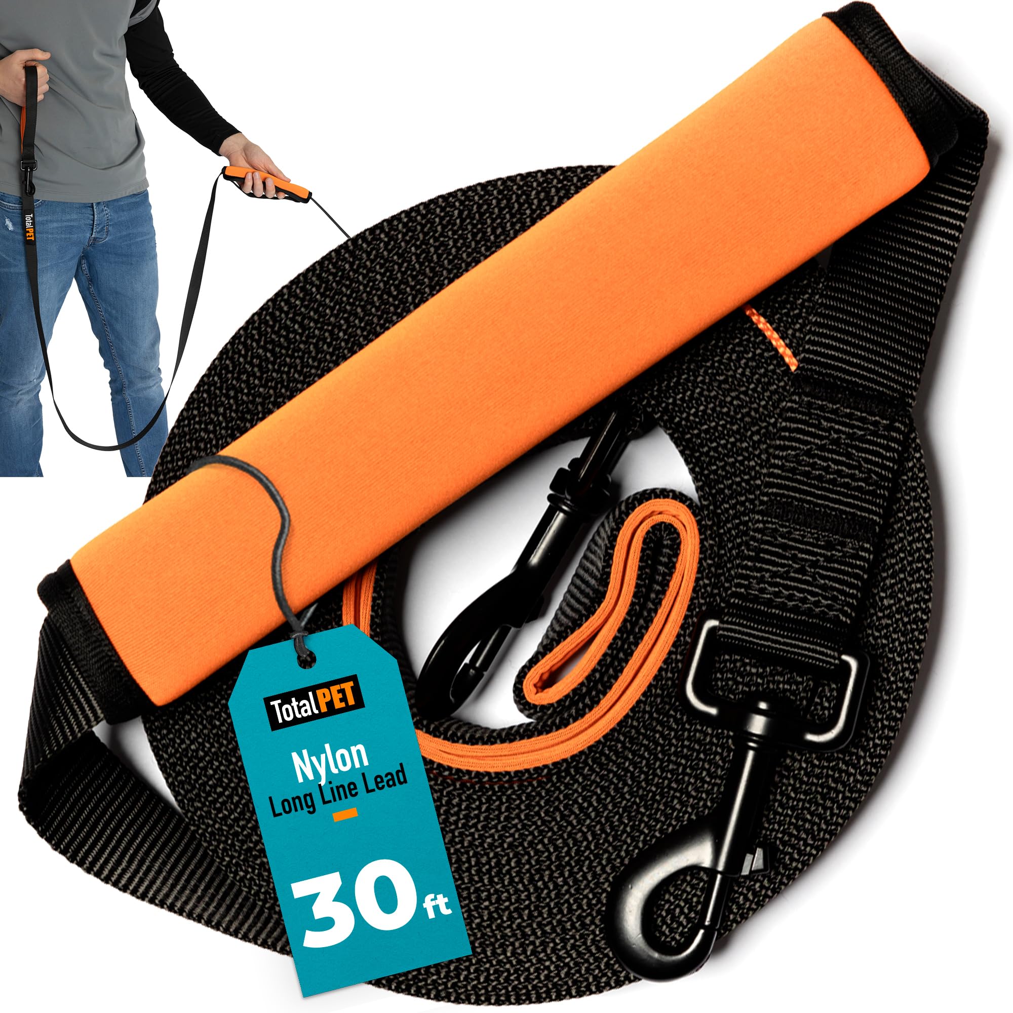 Total Pet long leash 30ft for distant recall training demonstration