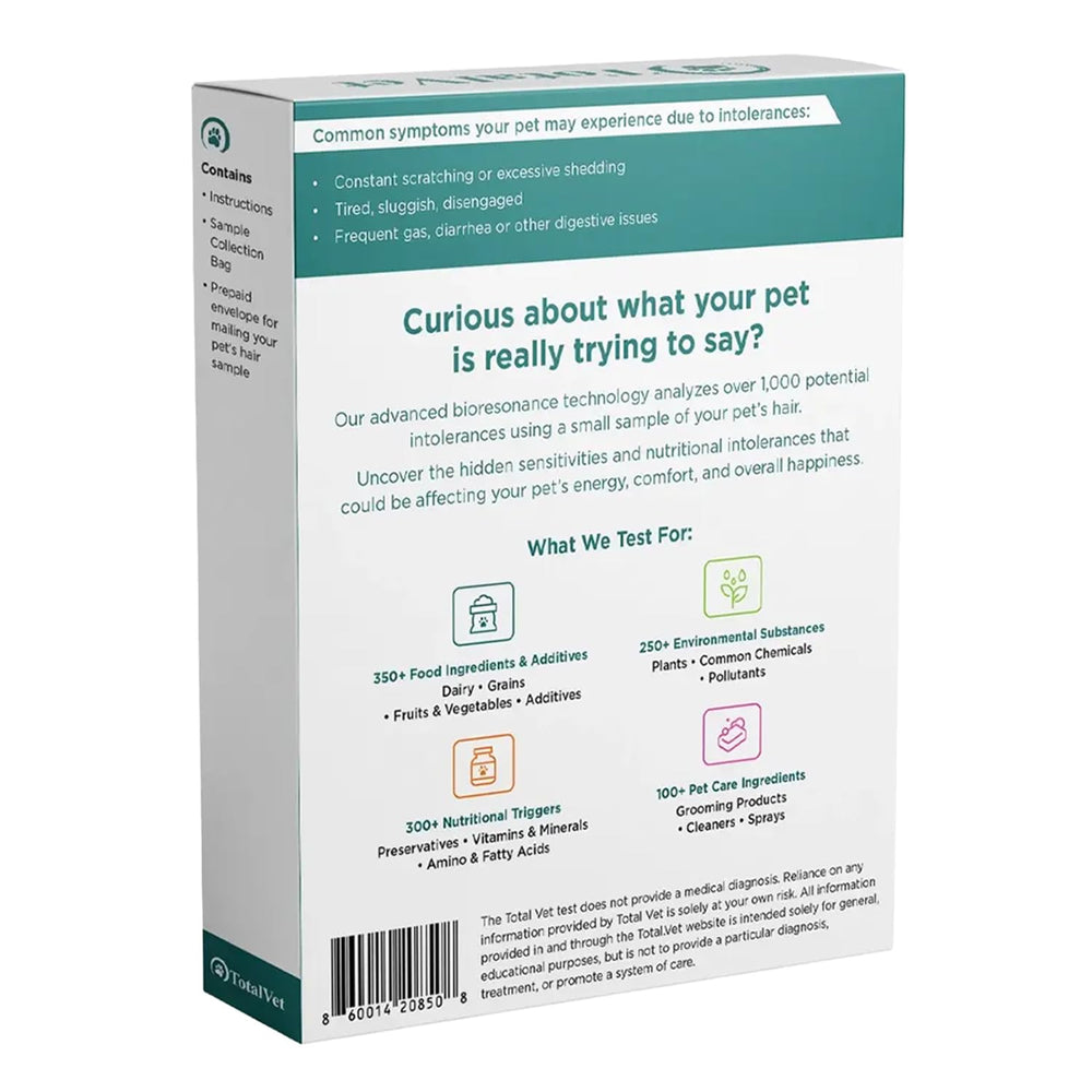TotalVet diet and environmental insights to guide practical care.