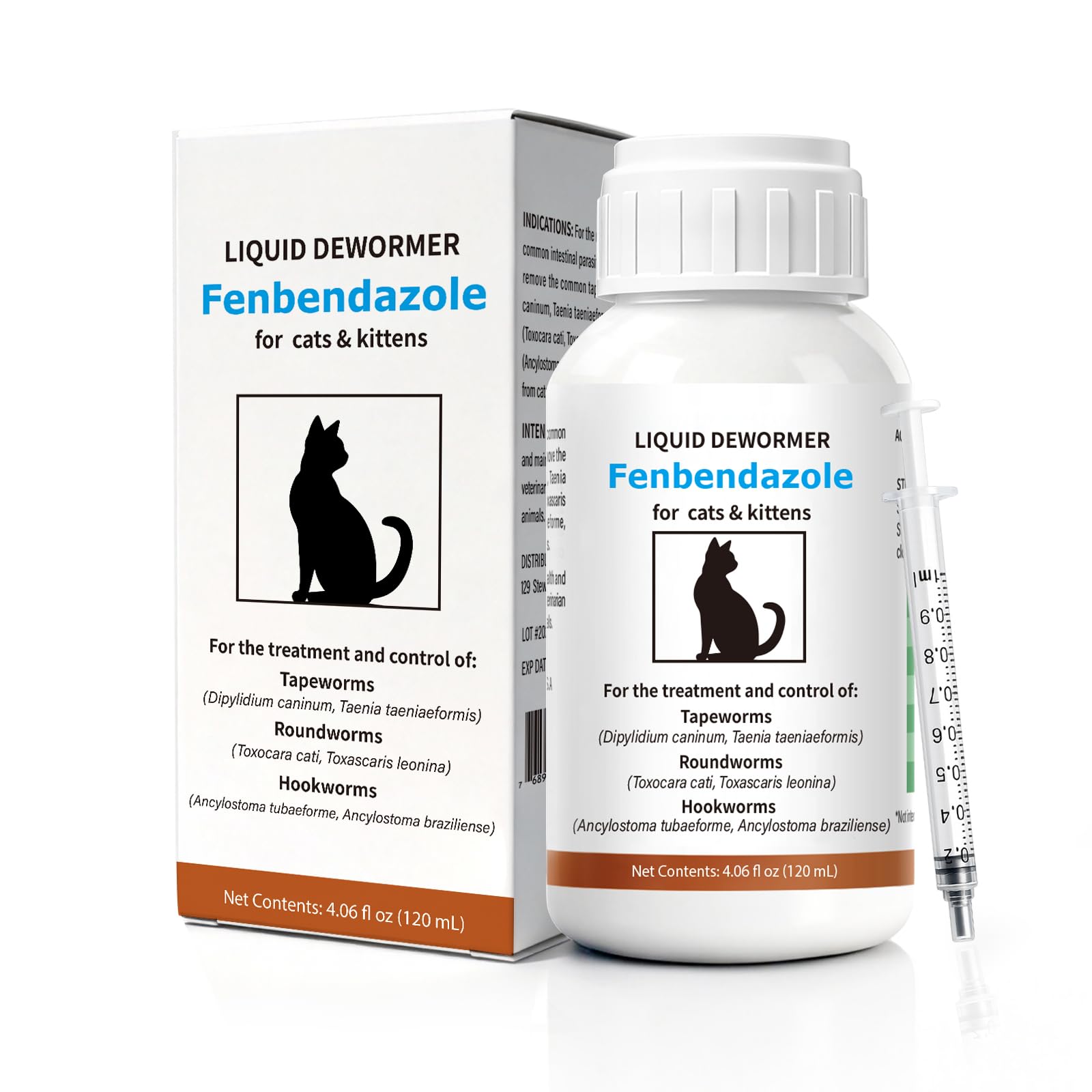 Totoketty dewormer for cats bottle pour shows easy dosing for parasite control