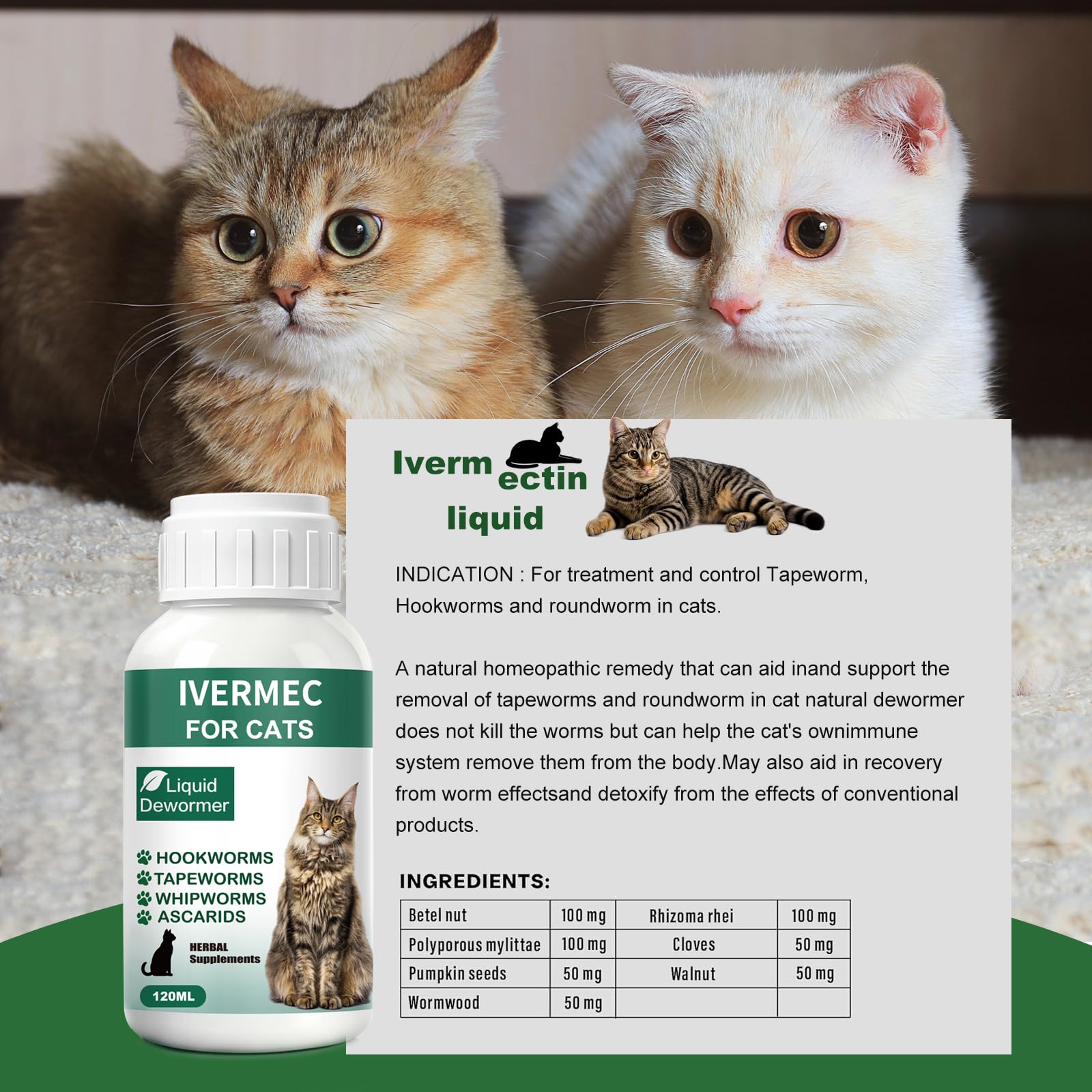 Totoketty dewormer cat packaging box with branding and directions