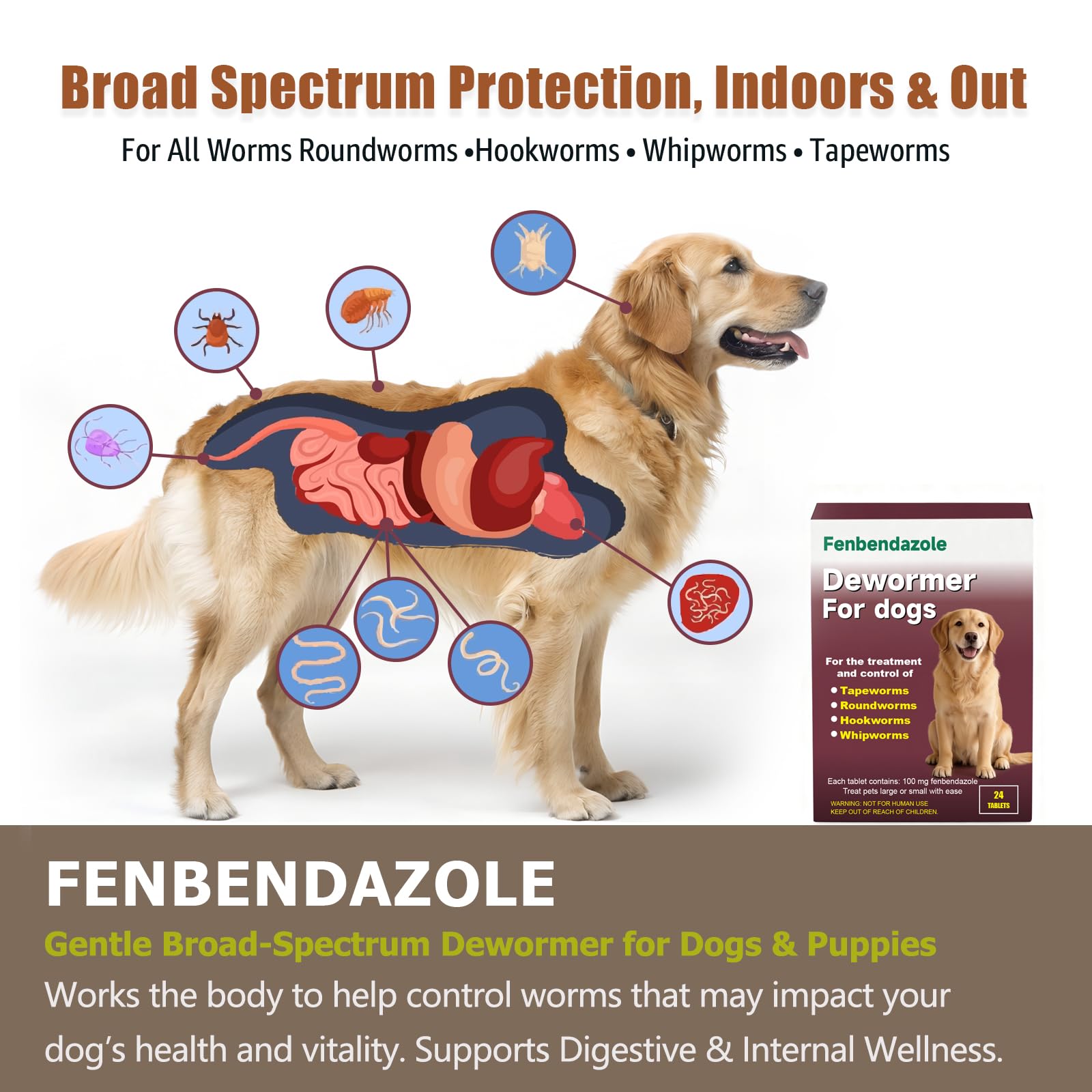Totoketty dewormer dosage instructions close‑up for safe weight‑based servings.