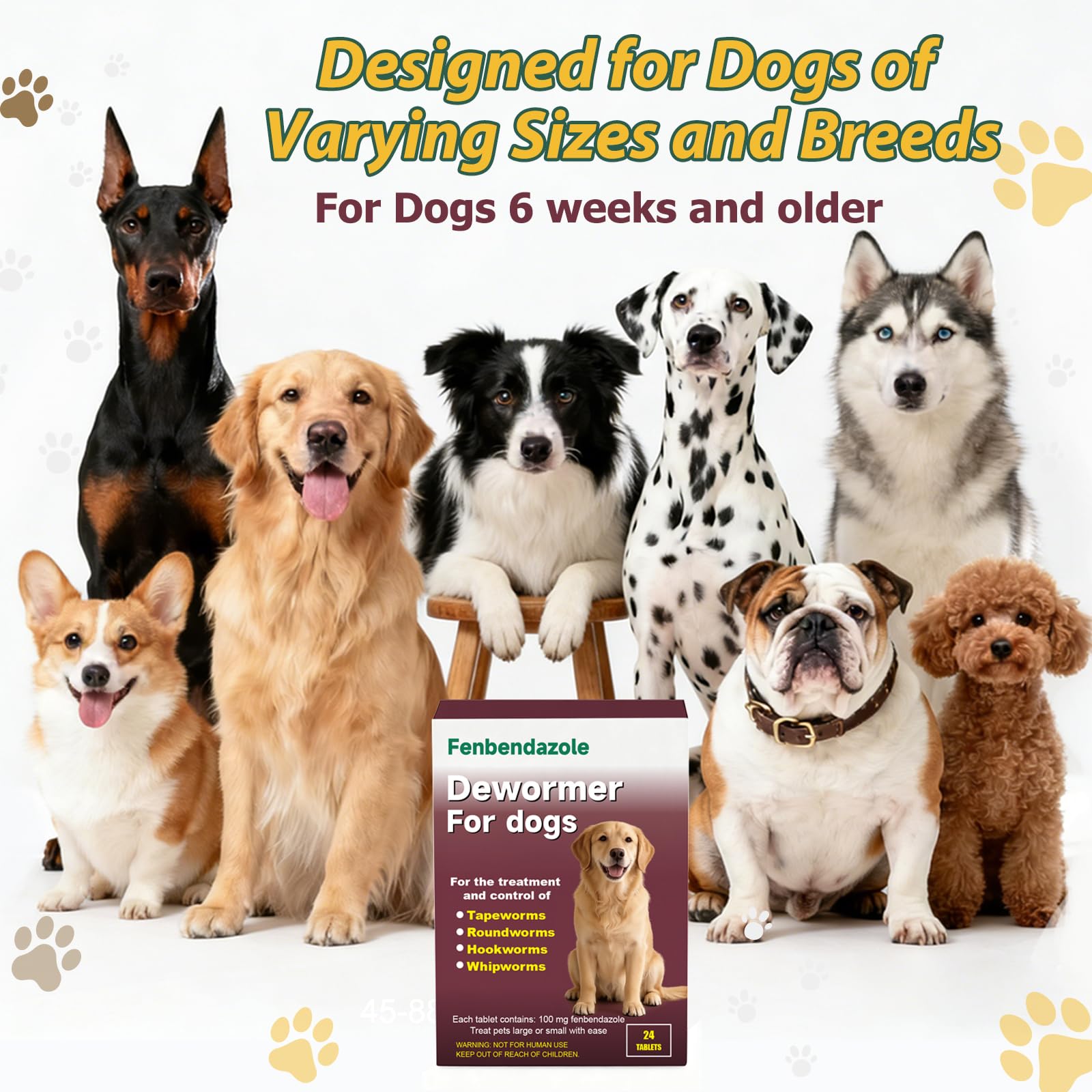 Totoketty dewormer dosing with food guide for easier administration.