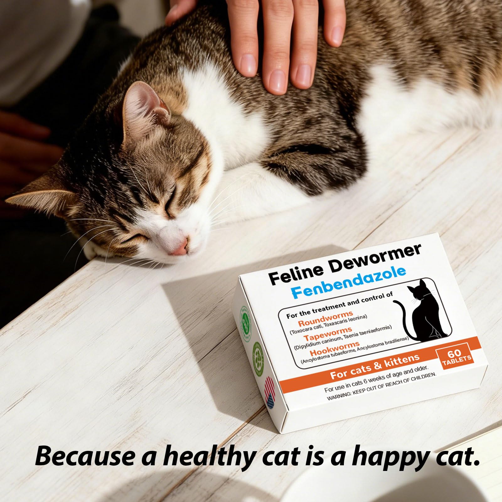 Totoketty Fenbendazole dewormer boosts cat energy and activity
