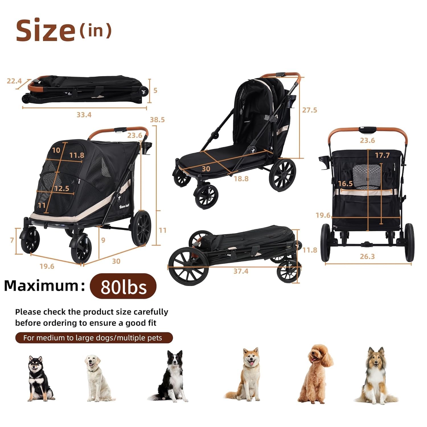 Totoro Ball stroller includes cup holder and storage pocket for essentials.