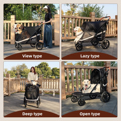 Totoro Ball stroller wheels and suspension ensure smooth rides over grass and gravel.