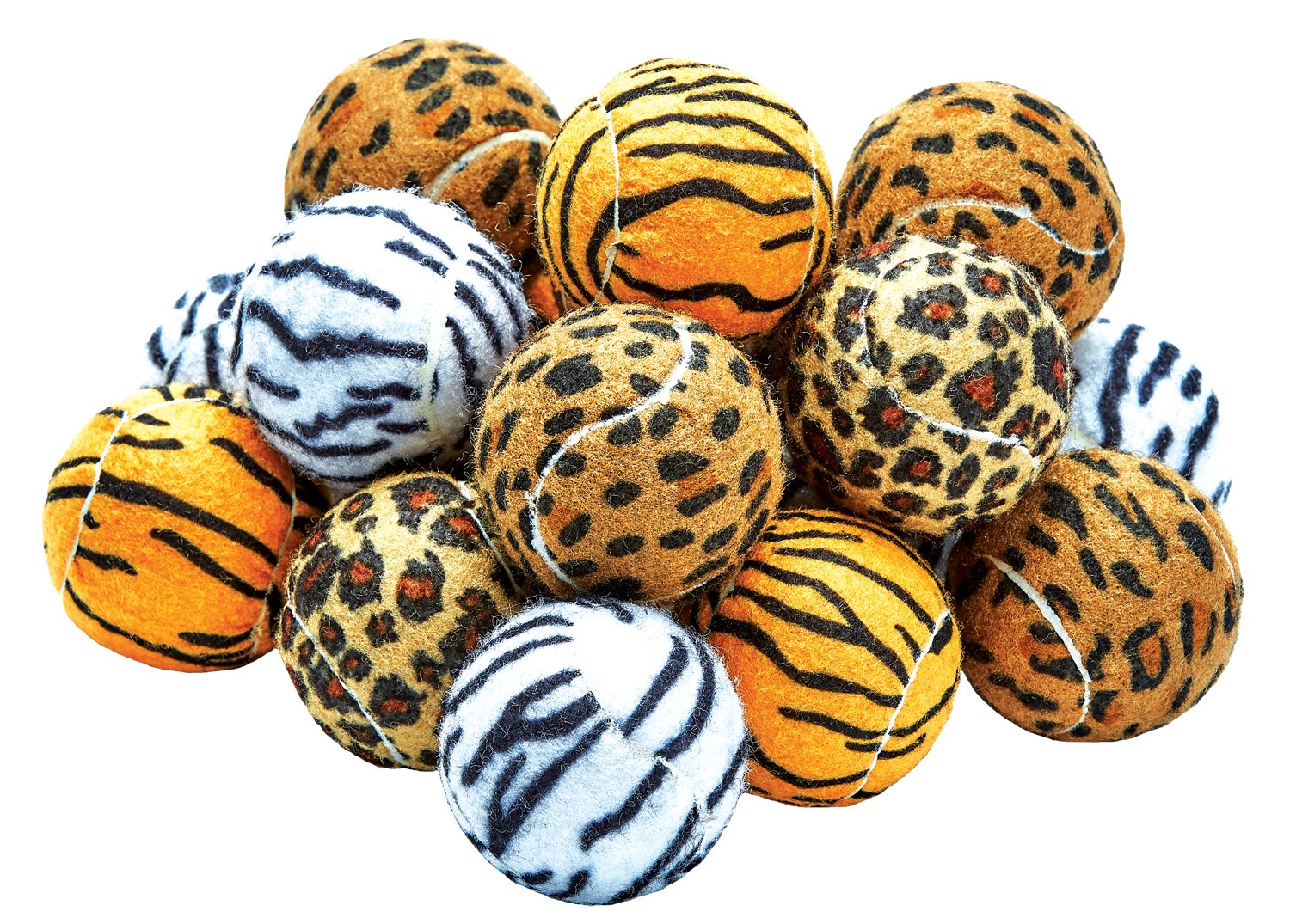 Tourna squeaker ball close-up showing durable felt and soft texture.