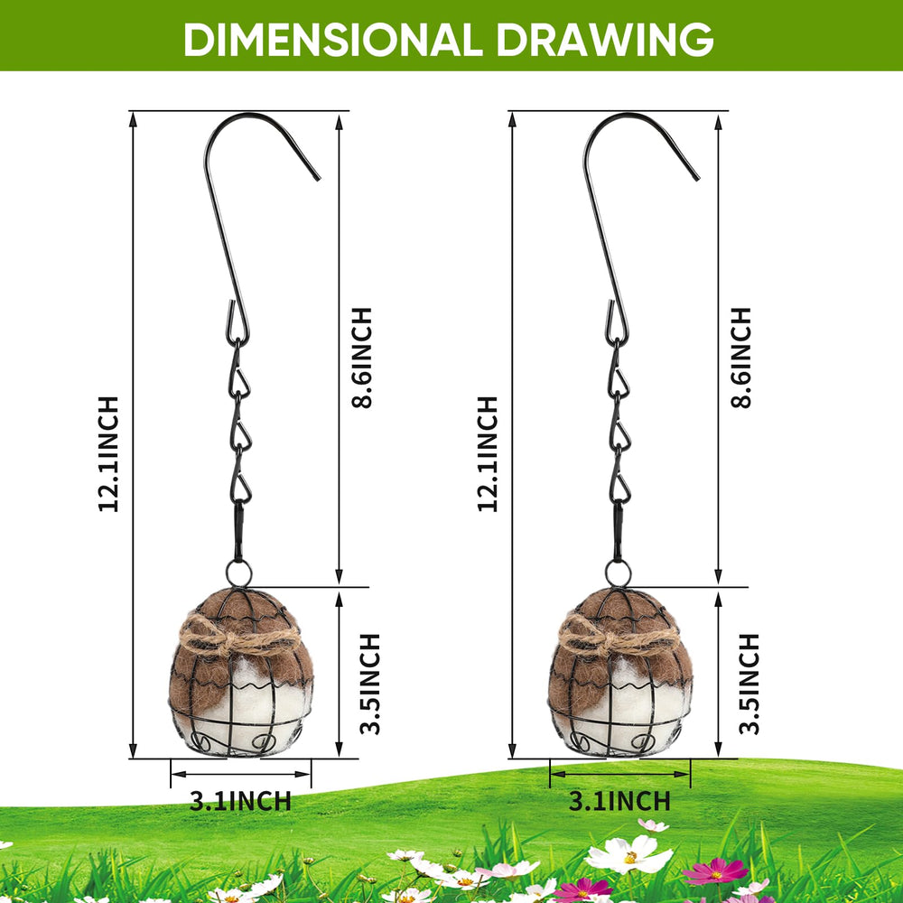 TOWDREU weather-resistant nesting ball with durable metal frame