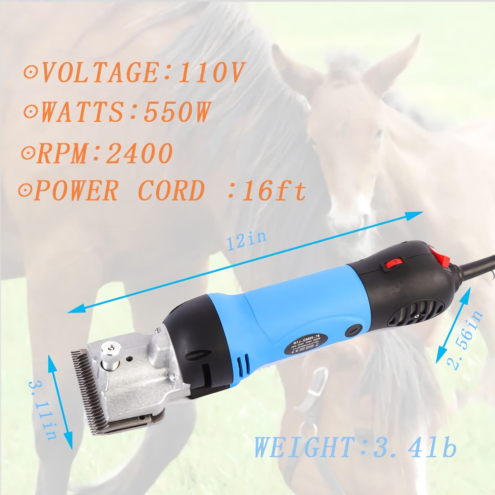 Towiac efficient heat dissipation keeps the clipper cool during extended use.