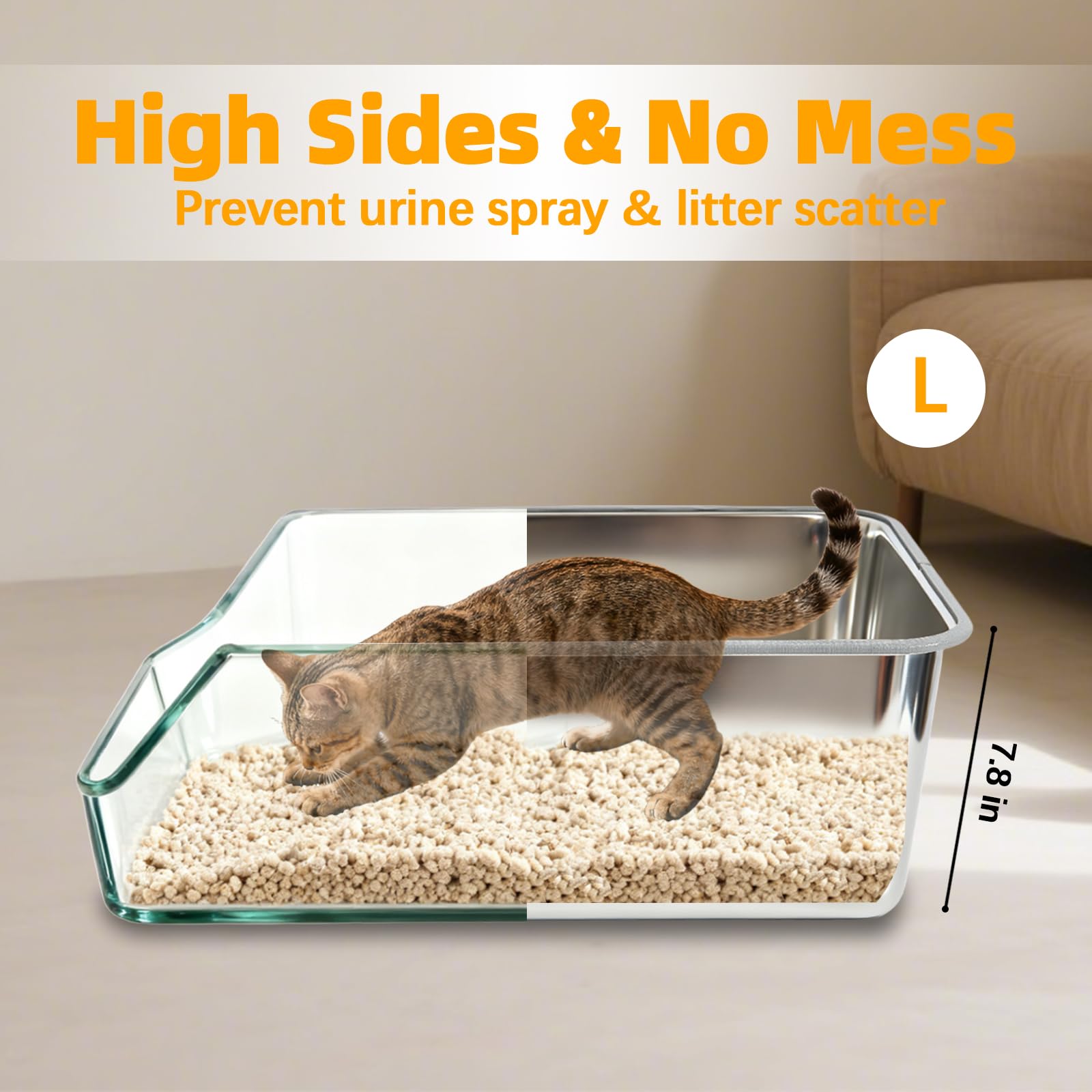 TownTime jumbo steel surface resists sticking for quick cleaning and odor control.