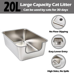 TownTime stainless steel surface for quick, non-stick cleaning.