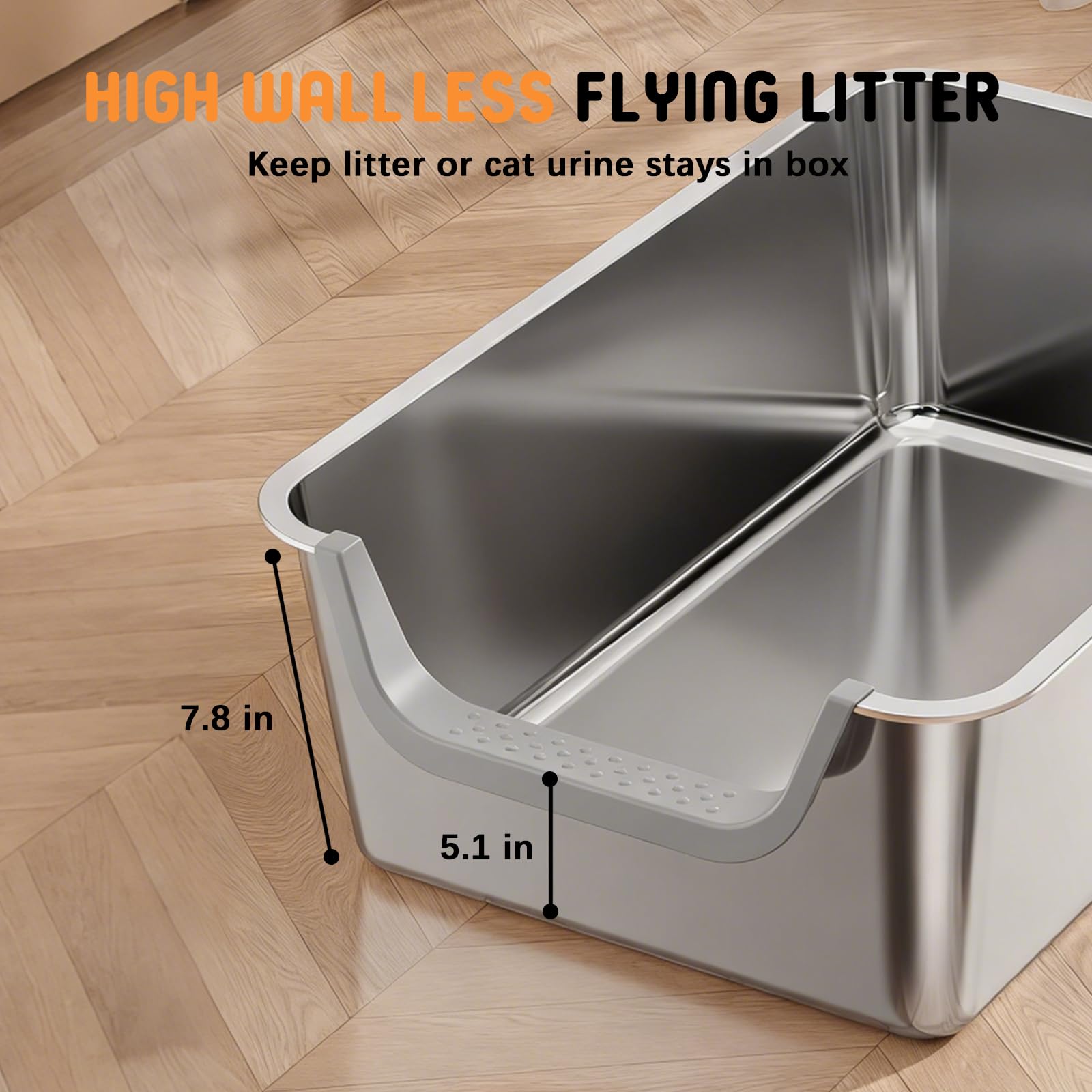 TownTime versatile litter box for indoor use and travel, sturdy and cleanable.
