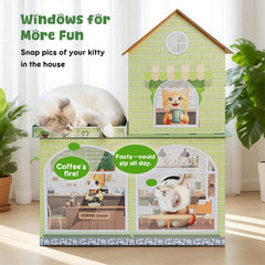 TOYSBOOM durable corrugated build supports claws while staying safe.