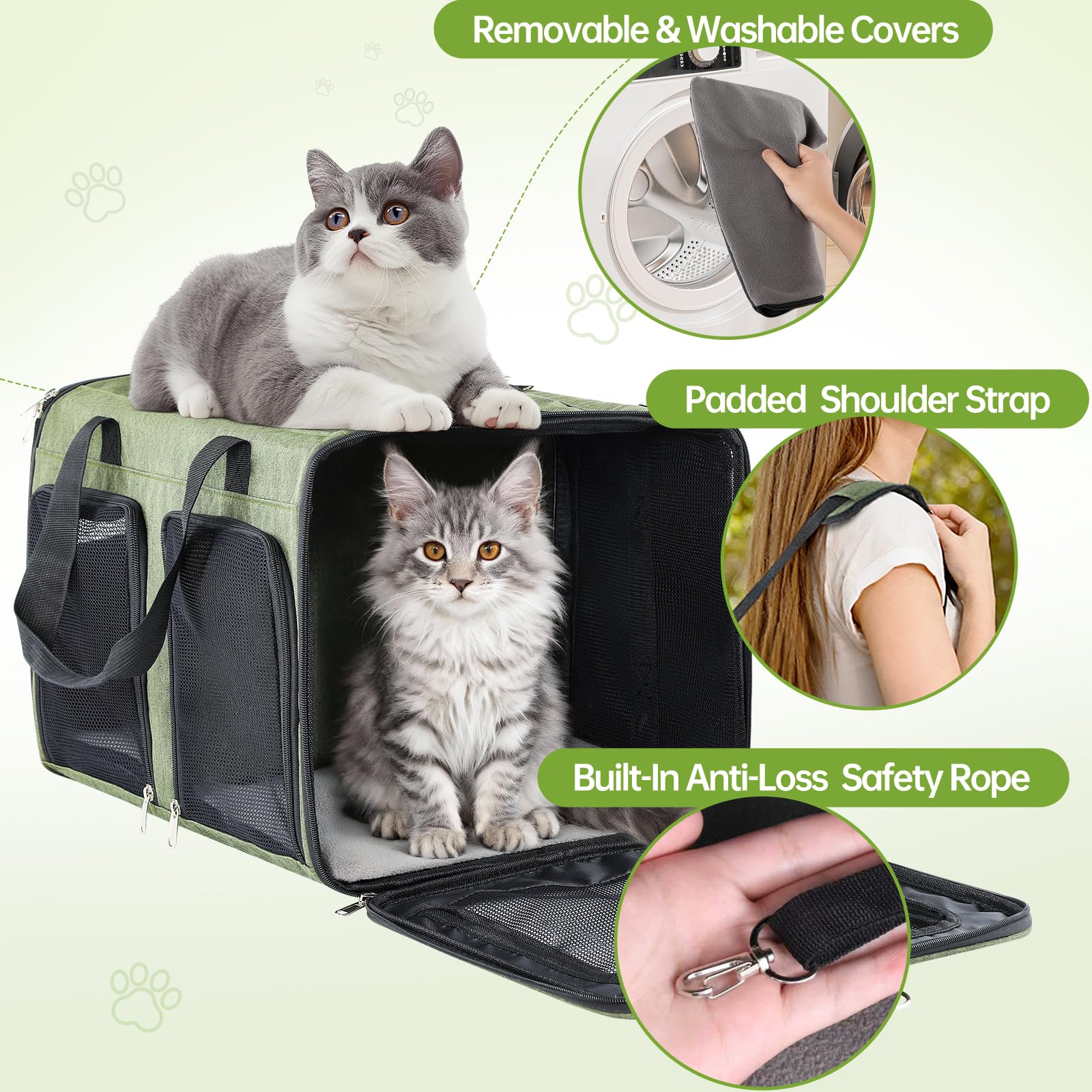 TOYSBOOM cat carrier car-seat attachment keeps pets secure on drives