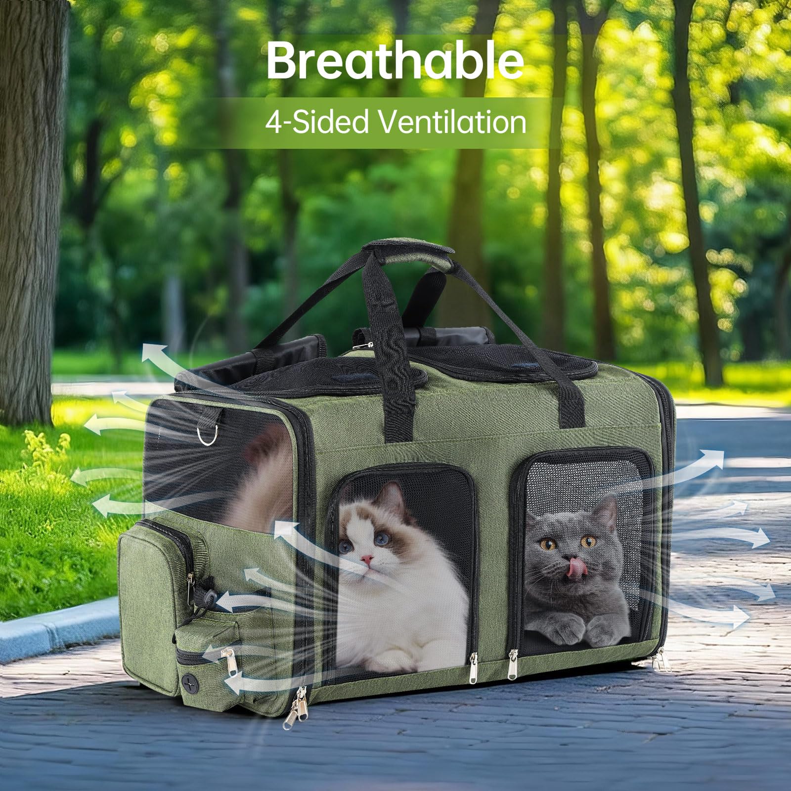 TOYSBOOM cat carrier foldable design saves storage space