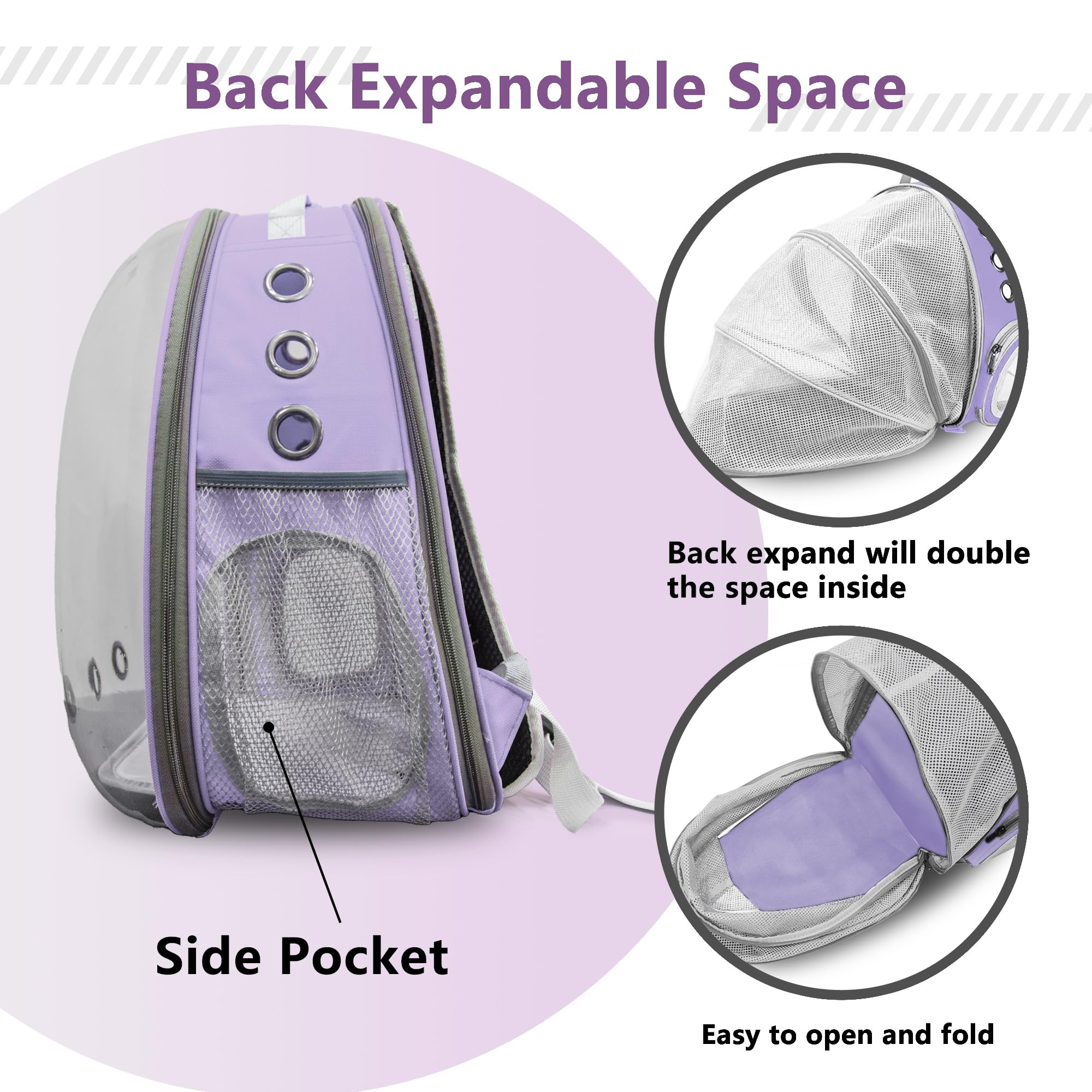 TOYSINTHEBOX breathable ventilation design maintains air flow during travel.