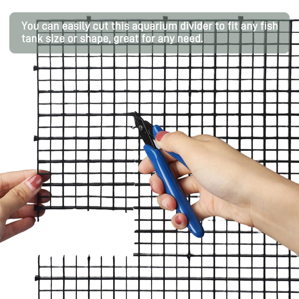 TQDXZA customizable grid enables precise divider sizing for tanks.