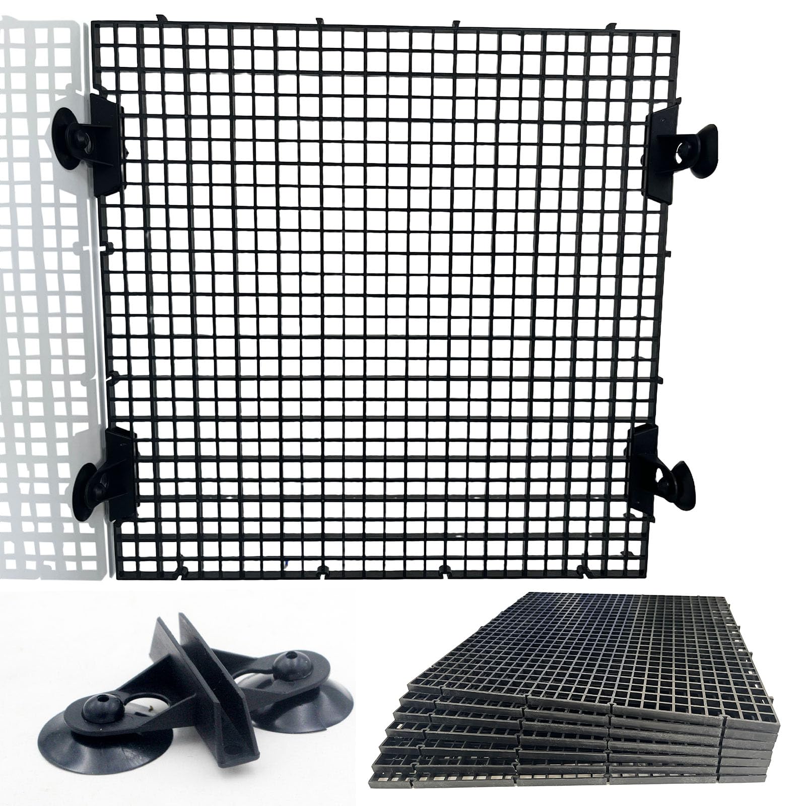 TQDXZA divider panel with strong suction cups for secure tank separation.