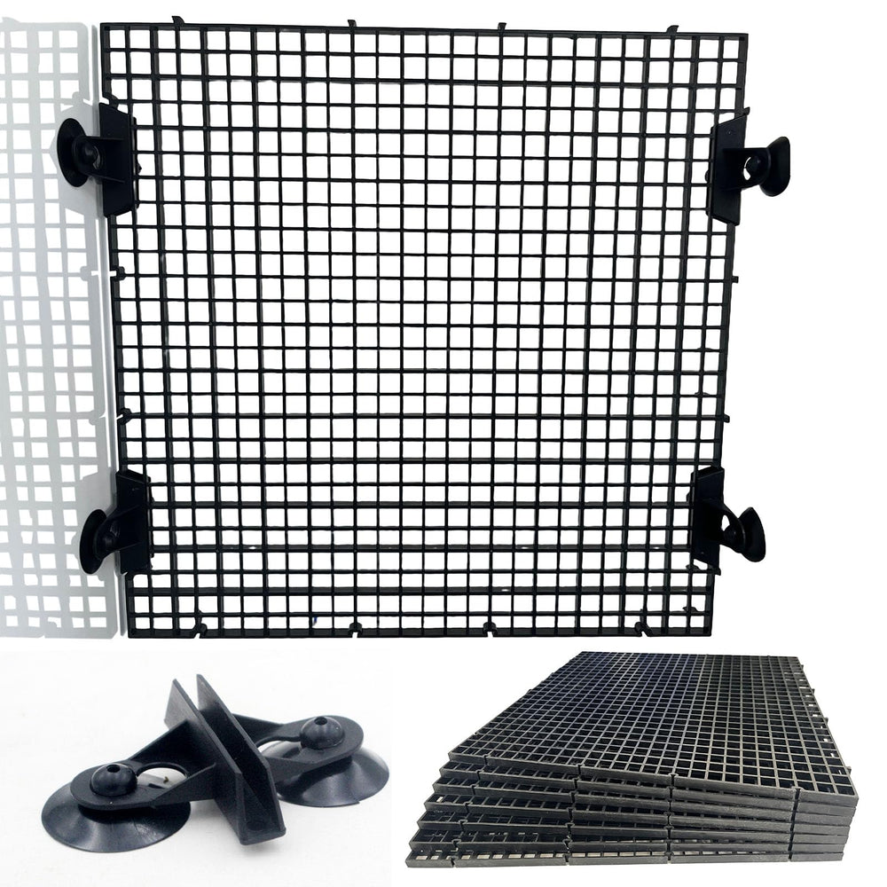 TQDXZA divider panel with strong suction cups for secure tank separation.