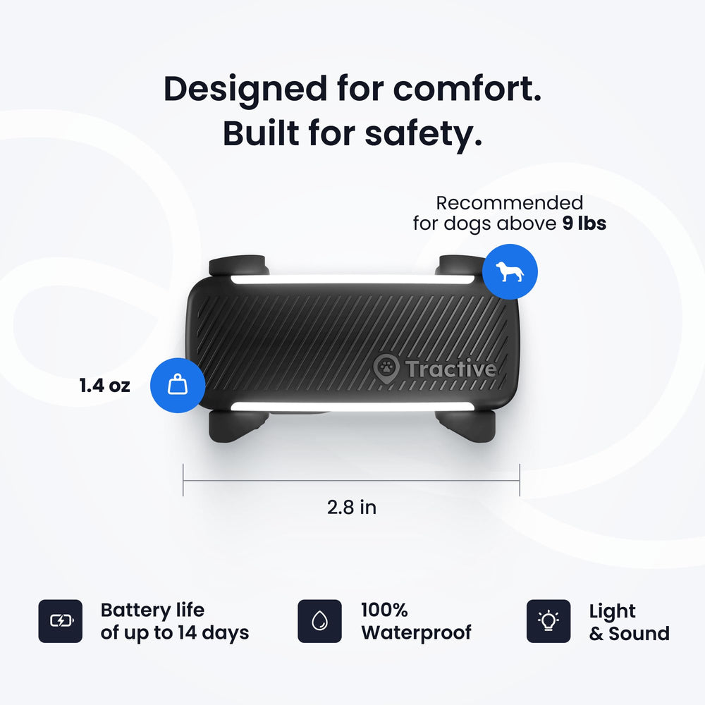 Tractive long battery life up to 10 days in use.
