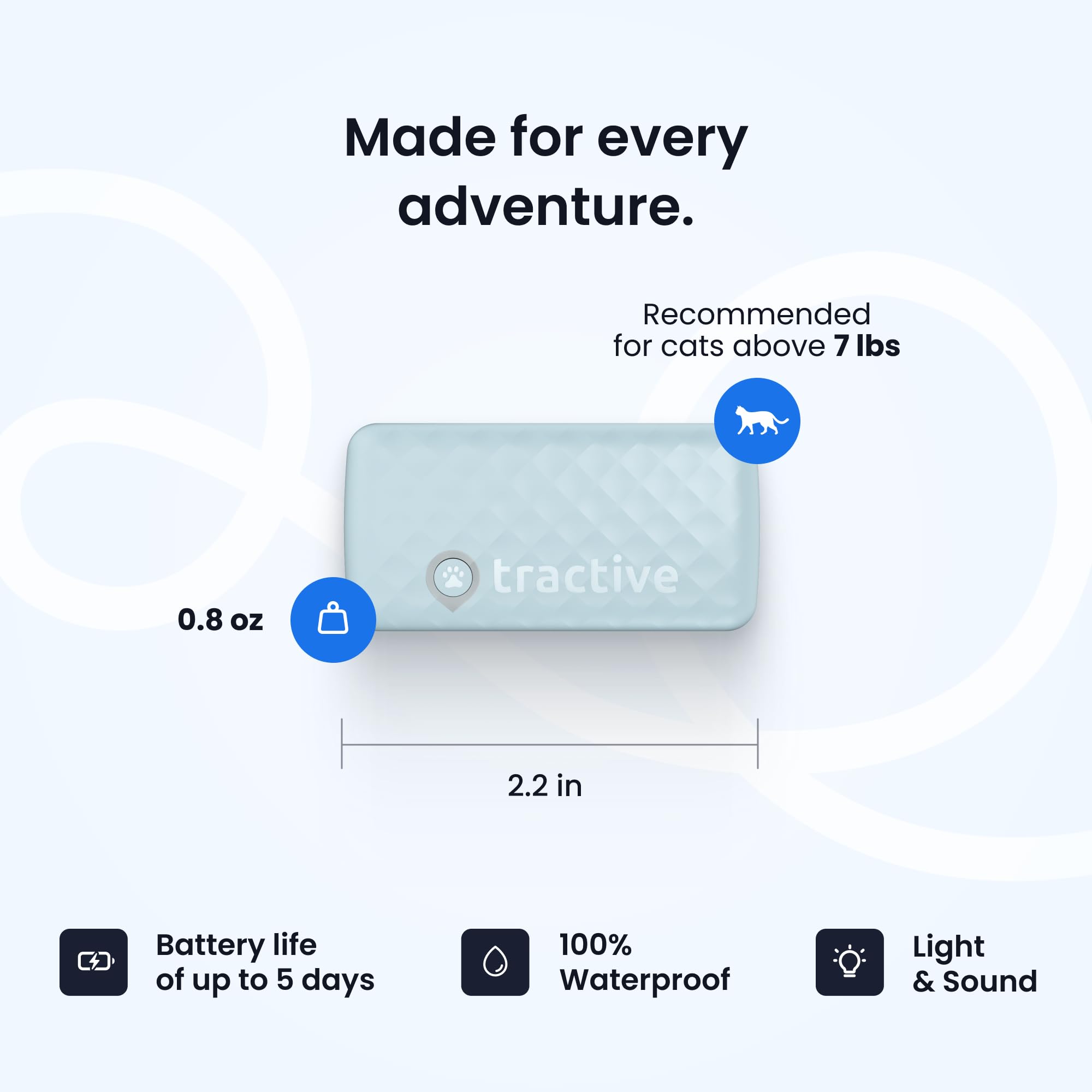 Tractive waterproof and rugged design withstands outdoor adventures.