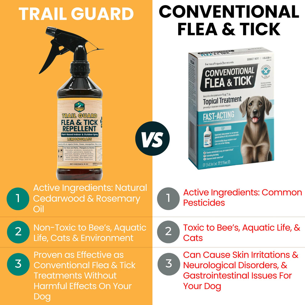 Trail Guard applied to camping gear for pest protection.
