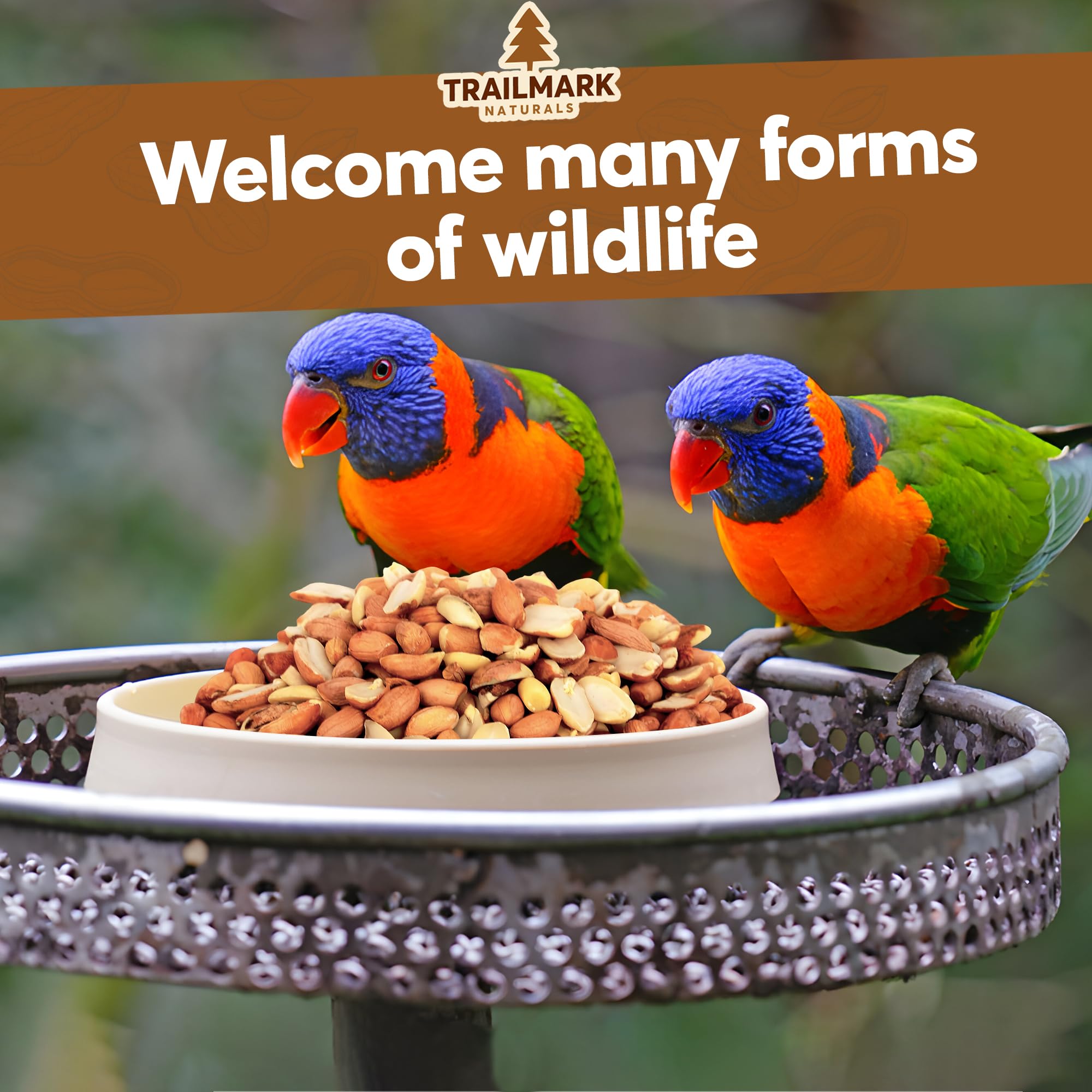 Trailmark Naturals bulk peanuts for wildlife feed at farms and homes.