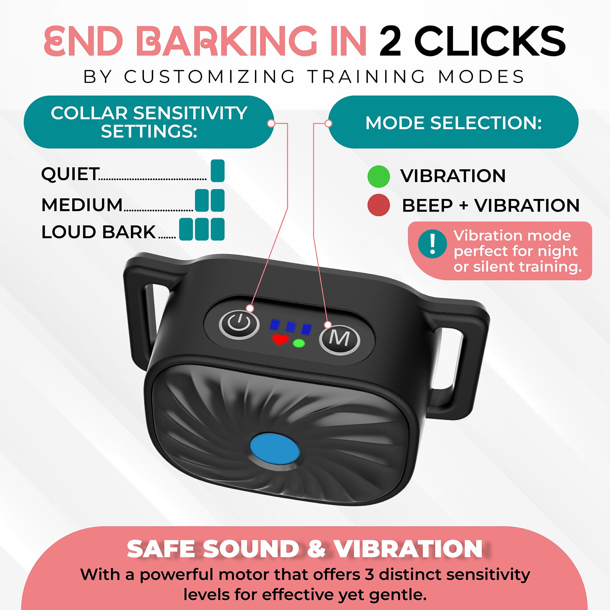 TrainTail smart microphone detects barking to reduce false triggers