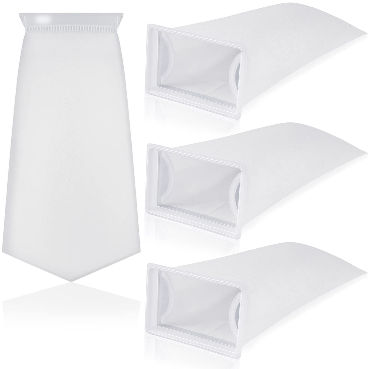 Tranqun rectangle filter sock 200um close-up for debris capture