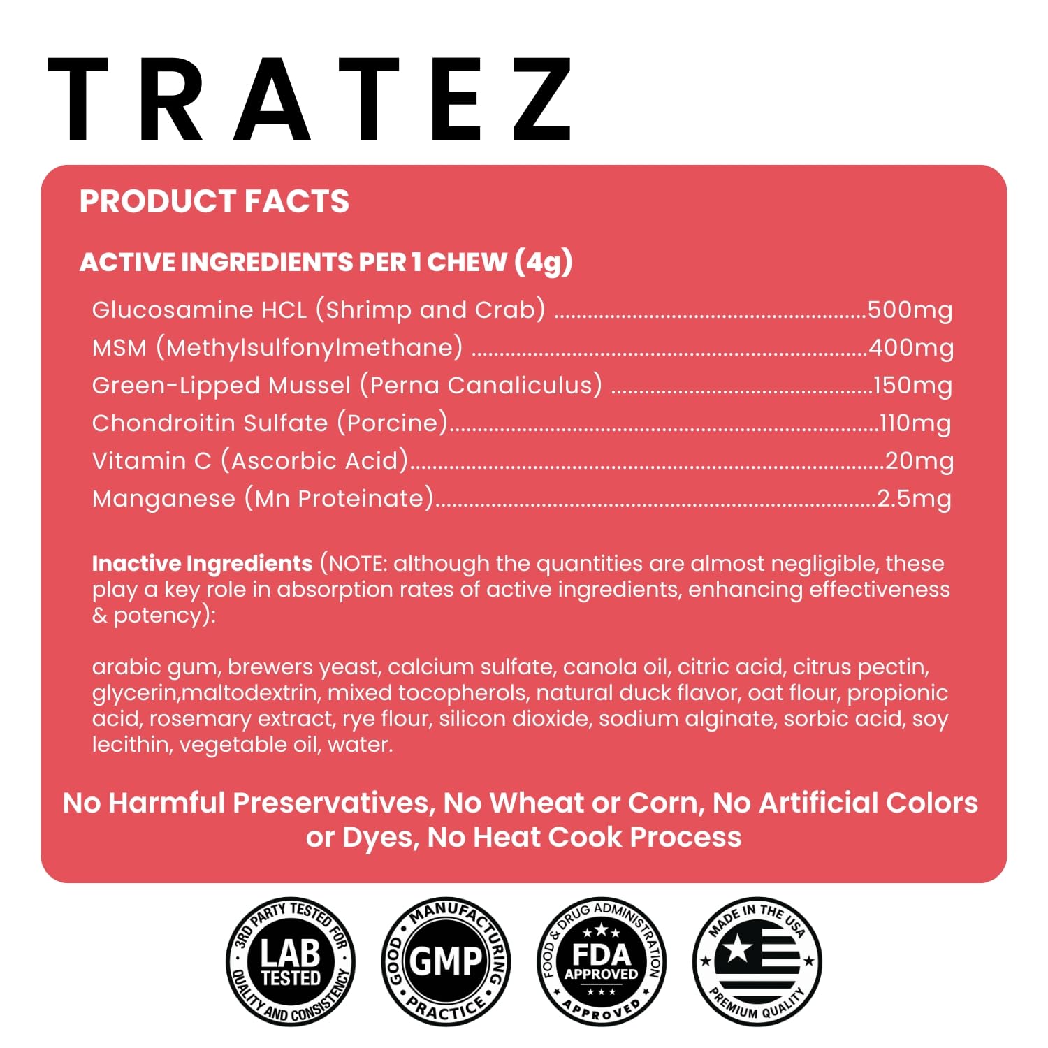 TRATEZ chews in hand highlight texture and convenient daily treat