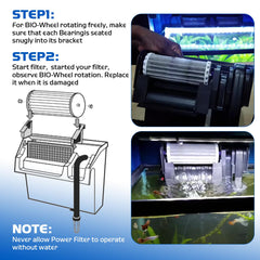 Durable construction of Trdzi Biowheel filter preserves filtration