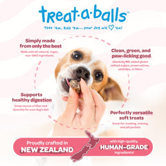 TREAT-A-BALLS Soft Chewy Dog Treats ideal as pill pockets