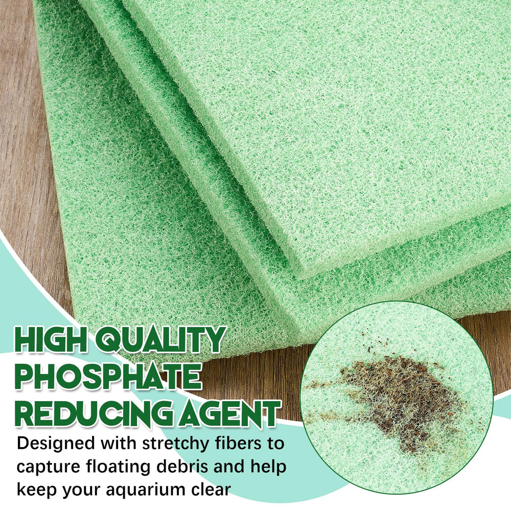 Treela filter pad with elastic fibers traps debris for healthier aquarium clarity.