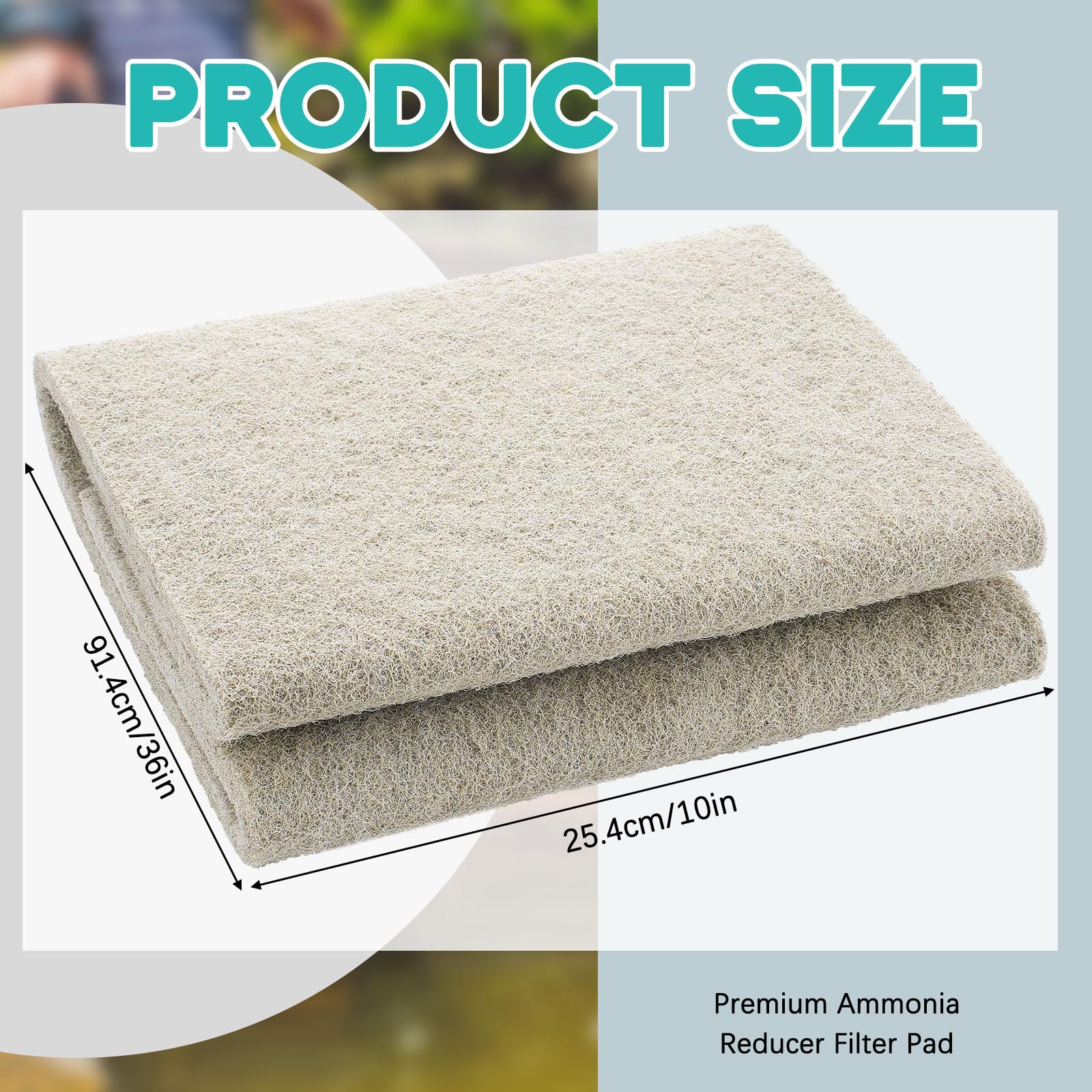 Treela filter pad placement shows where to position for efficient water flow.