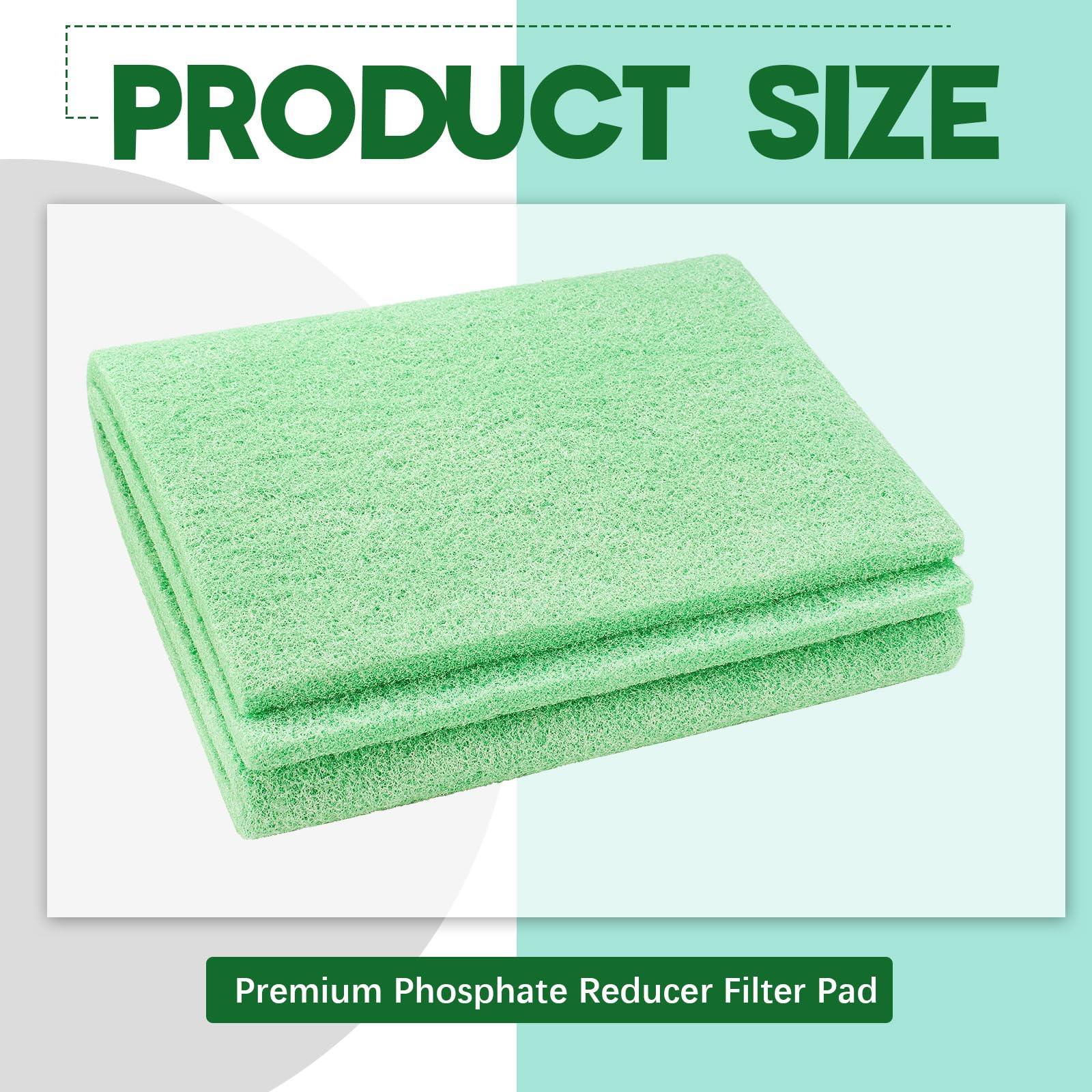 Treela phosphate reducer filter pad in water flow maintains clear water and removes debris.