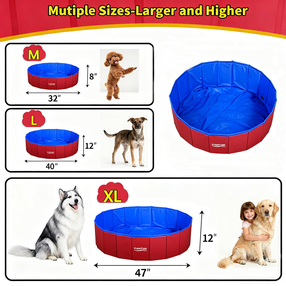 TrekFree durable PVC construction supports active pets during hot days.