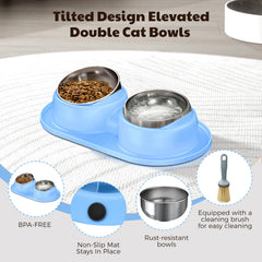 Trekora Cat Bowls dishwasher-safe bowls simplify cleaning after meals.