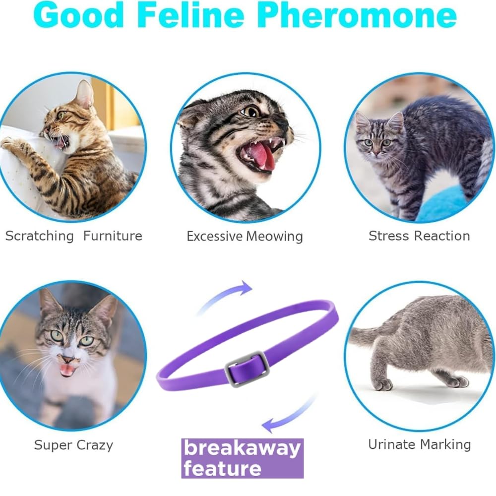 Trendy Hub cat calming collar with water-resistant material for outdoor use