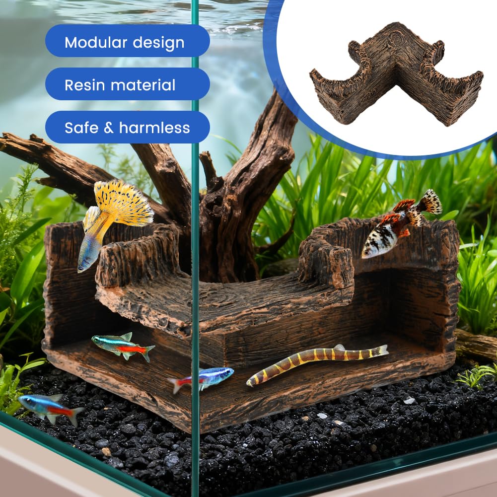 Trenqular cave design stays anchored in gravel for stable placement