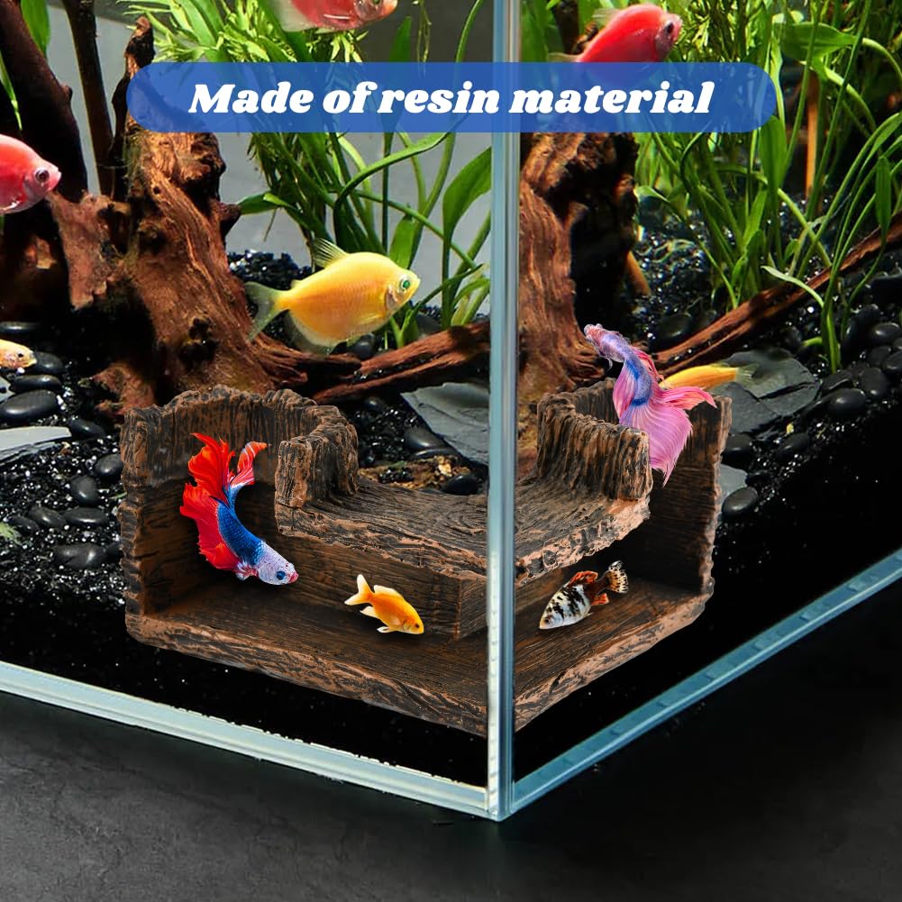 Trenqular 5.1x5.1x2.8 inch cave fits small to medium tanks