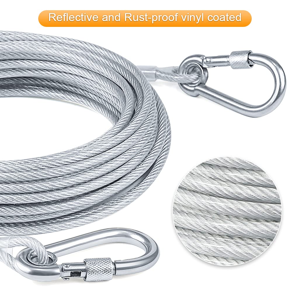 Tresbro anti-bite rust-resistant cable protects the tether during rugged outdoor activities.