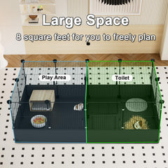 Tresbro guinea pig cage with coated steel panels for lasting durability