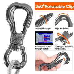Tresbro double-rotatable buckles prevent tangling and enhance security outdoors.