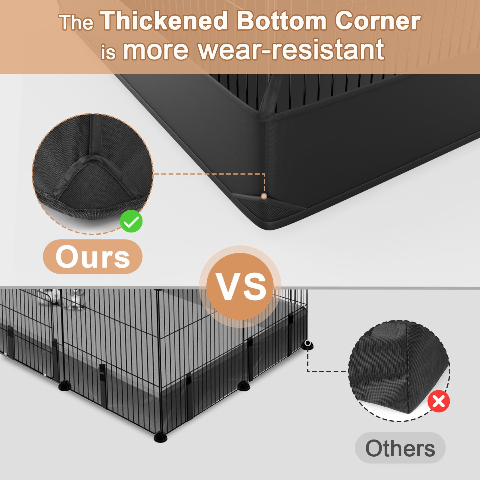 Tresbro guinea pig cage door panel enables easy access.