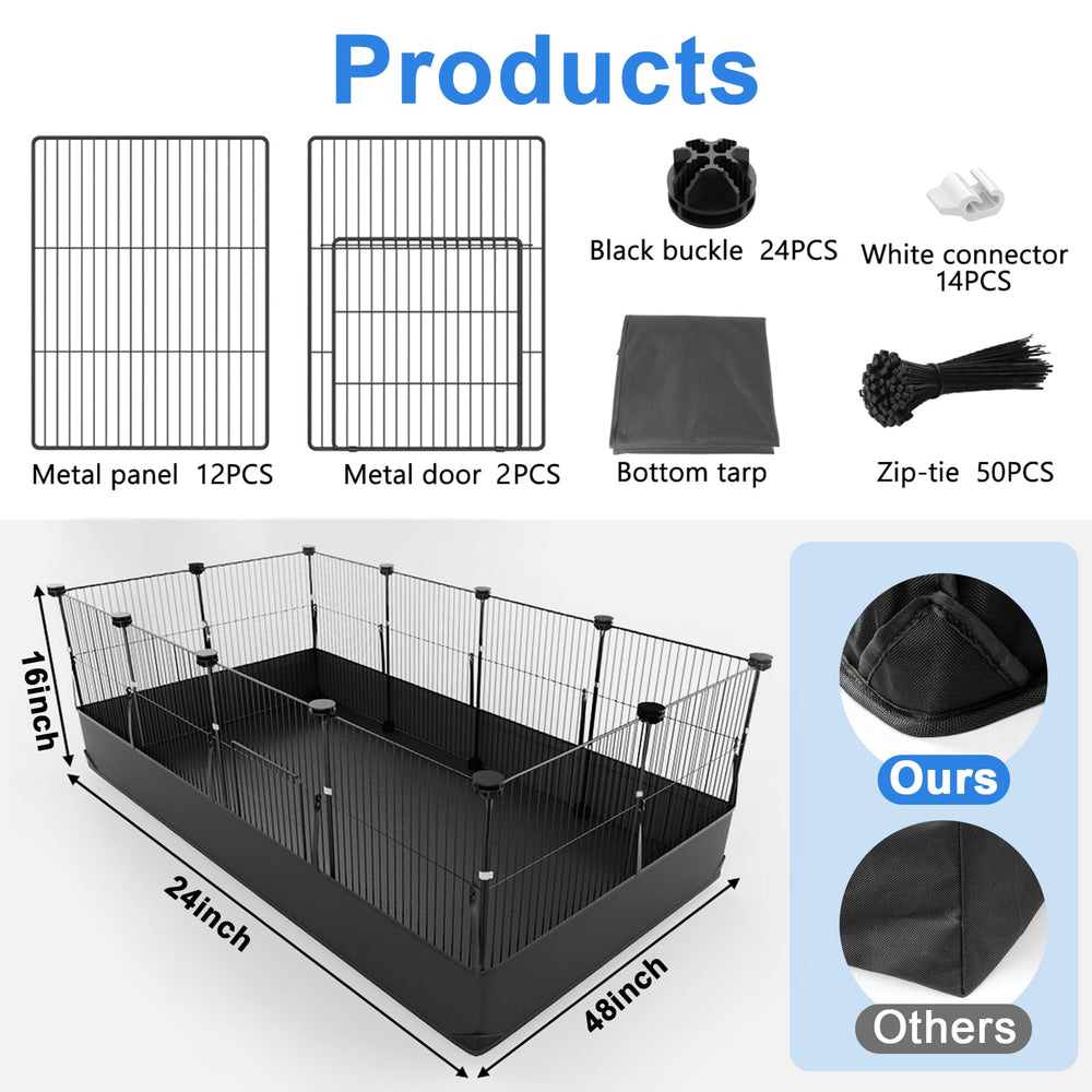 Door panel on the Tresbro cage allows easy pet entry and exit.